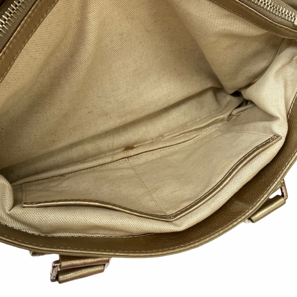 Michael Michael Kors Metallic Gold Leather Bag - Picture 10 of 16